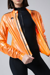 Chaqueta Ligera Impermeable Pluvia Unisex Blazing Orange