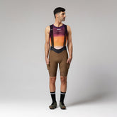 Bib Short Grit Toffee Hombre