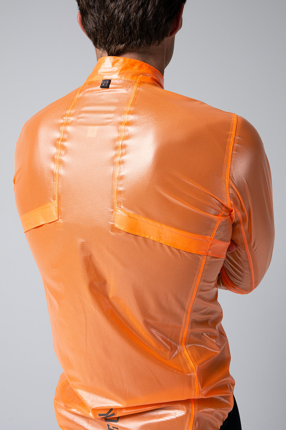 Chaqueta Ligera Impermeable Pluvia Unisex Blazing Orange